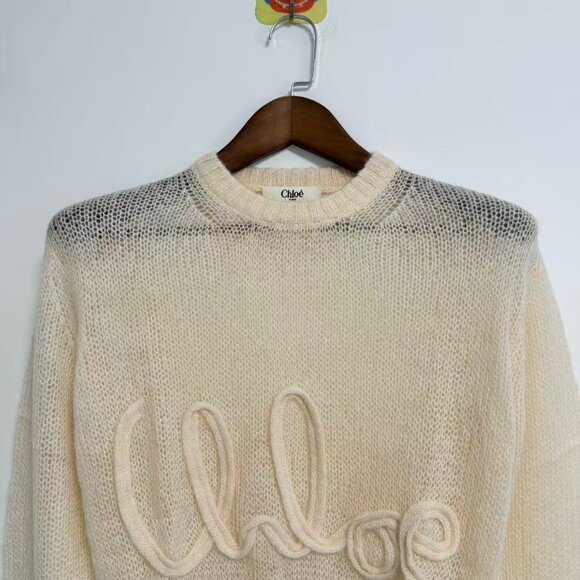 Chloé Logo alpaca and silk sweater - Picture 6 of 13